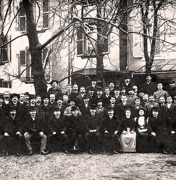 Séminaire de formation de caissiers en 1907 à Sarreguemines. © Archives du Crédit Mutuel.