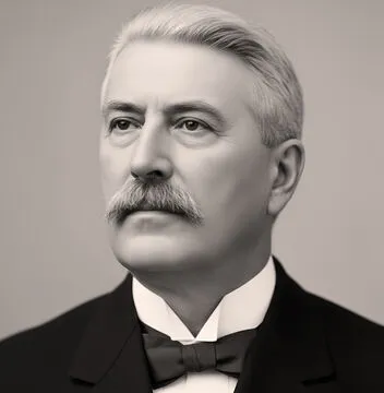 Jacques Silbermann (1838-1906), président de la Fédération de Haute-Alsace de 1890 à 1905. © D’après une photo des archives du Crédit Mutuel.