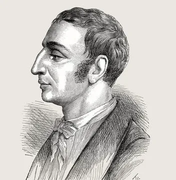 Claude-Henri de Saint-Simon. Gravure de Henri Rousseau, <i>Les Contemporains</i>, 1992. © Collection B. S.