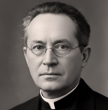 L’abbé Charles-Albert Buccheit, premier président de la Fédération des caisses Raiffeisen de Lorraine. D’après une photo des archives du Crédit Mutuel © Collection B. S.