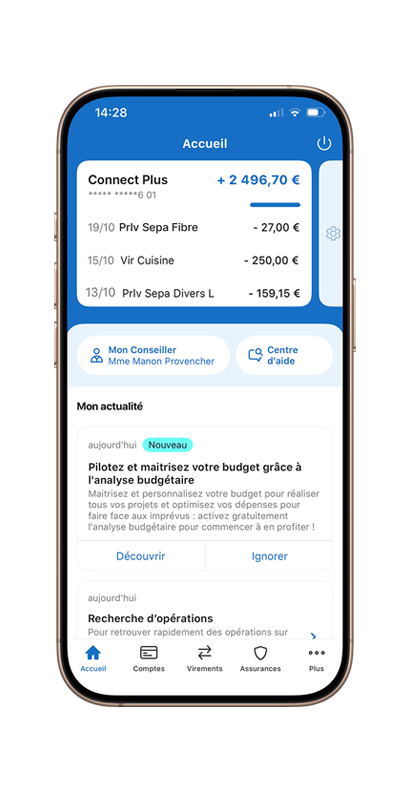 application mobile Crédit Mutuel