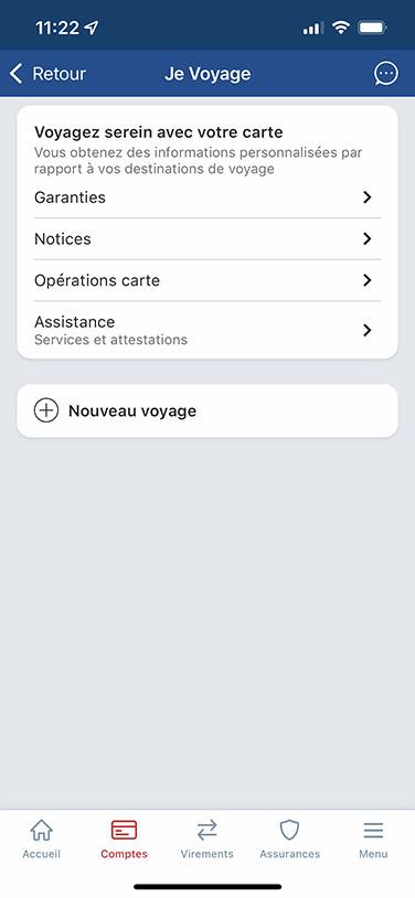 Ecran Je voyage