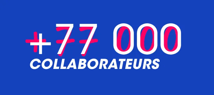 +77000 collaborateurs*